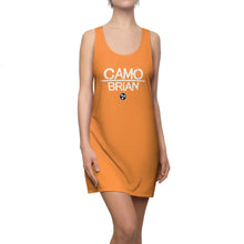 Load image into Gallery viewer, Camo Brian (Orange) Women's Cut & Sew Racerback Dress