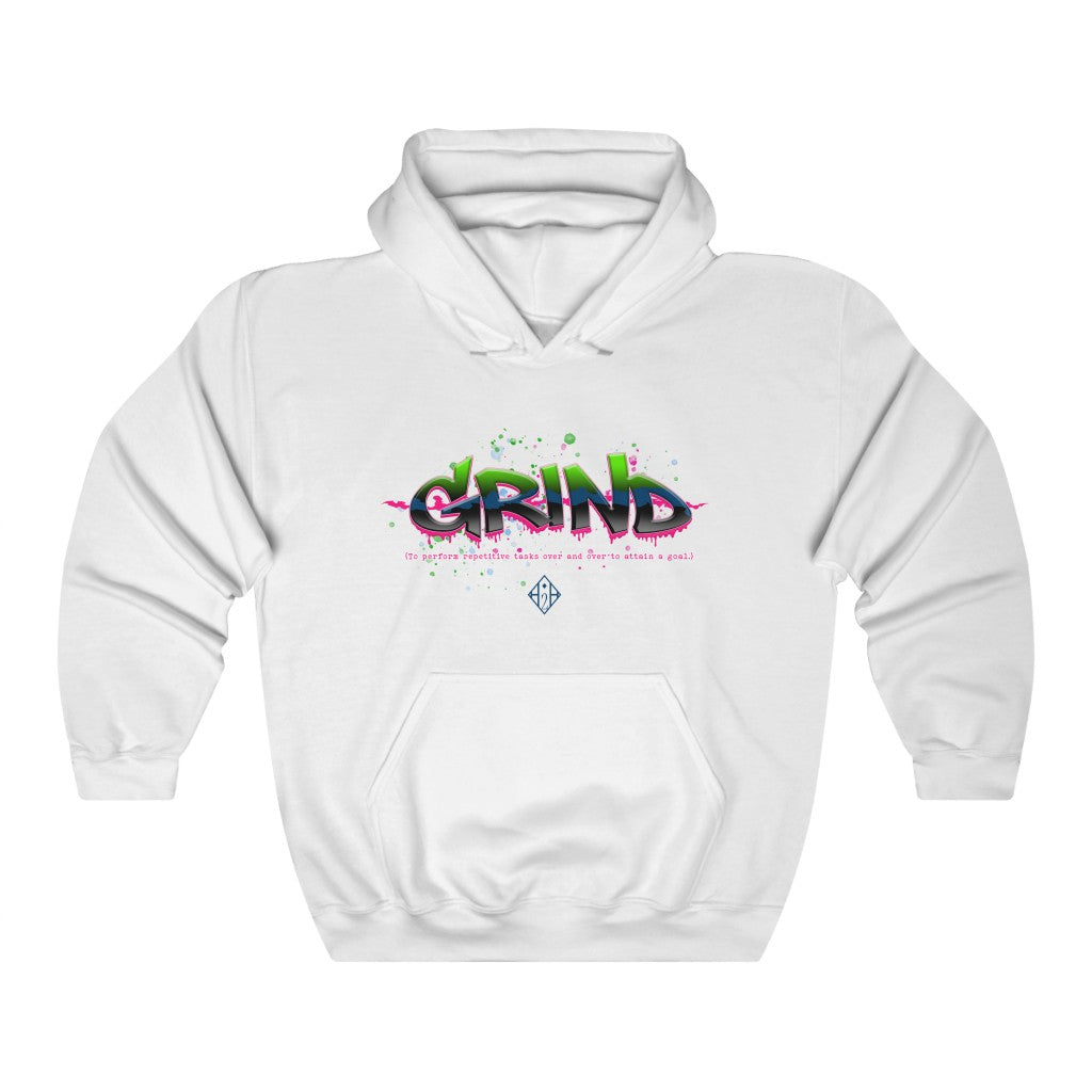 Hard 2 Hustle (Grind - Pink Drip) Heavy Blend™ Hooded Sweatshirt